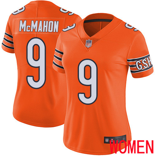 Chicago Bears Limited Orange Women Jim McMahon Alternate Jersey NFL Football #9 Vapor Untouchable